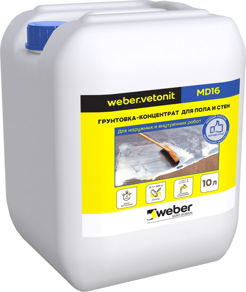 .Грунтовка Weber Vetonit md16